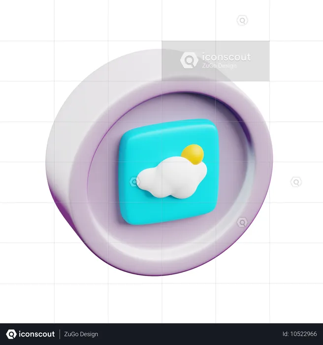 날씨  3D Icon