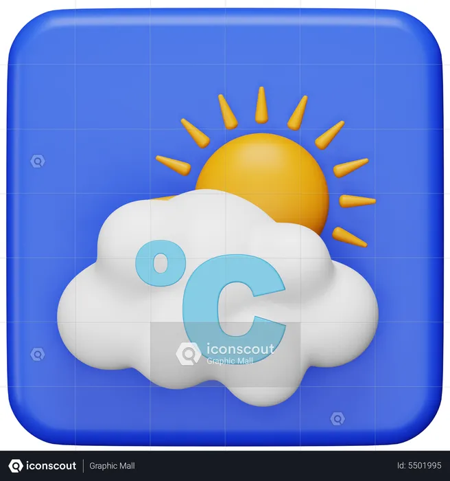 Weather App  3D Icon