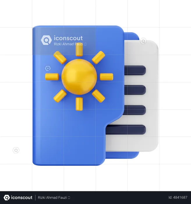 Weather Folder  3D Icon