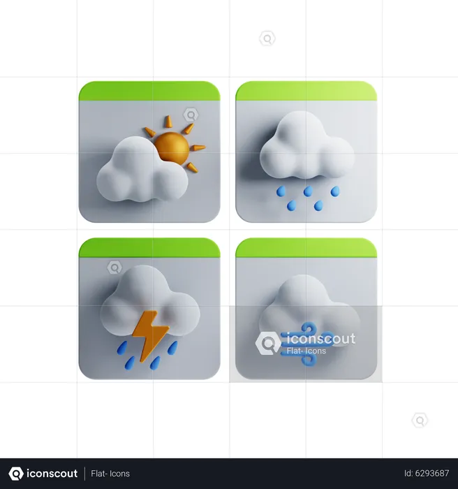 Weather Forcast  3D Icon