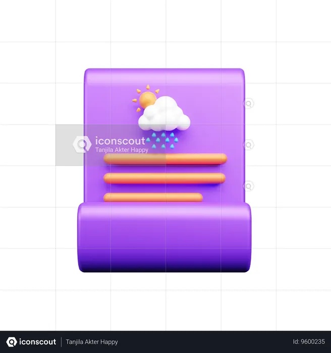 Weather Report  3D Icon
