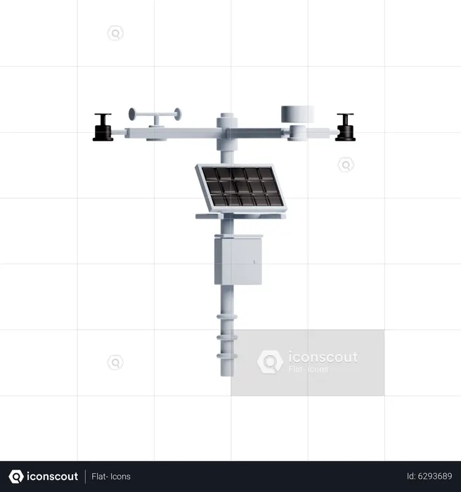 Weather Station  3D Icon