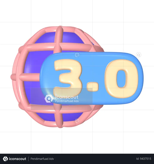 Web 3.0  3D Icon