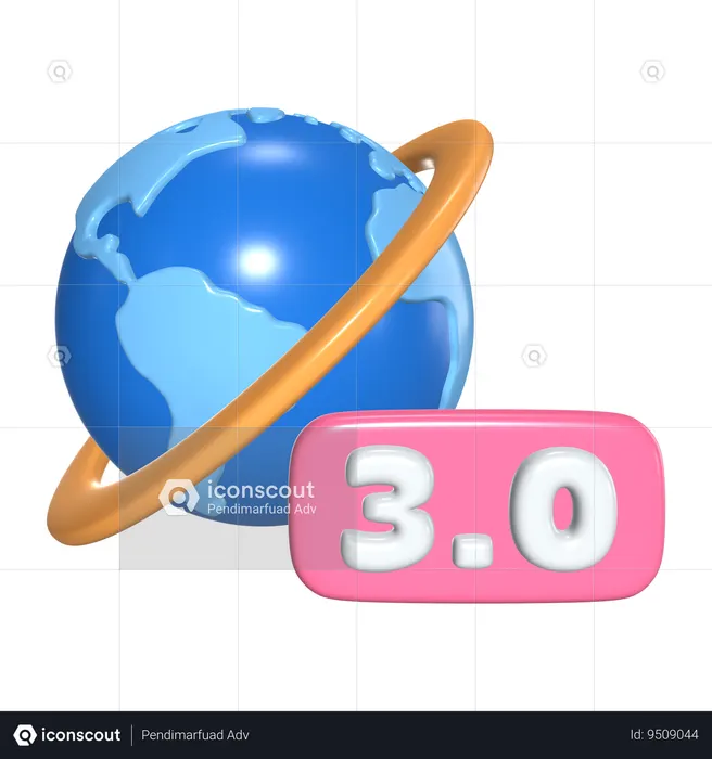 Web 3.0  3D Icon