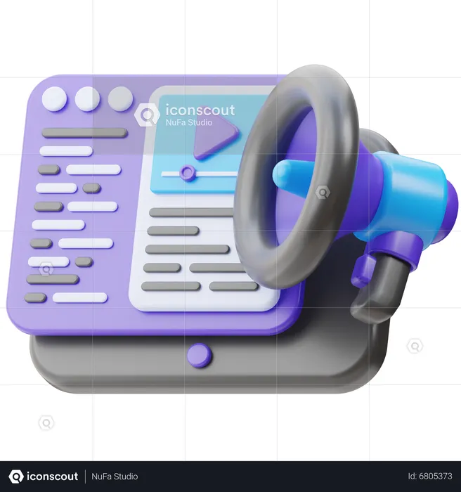 Web Ads  3D Icon