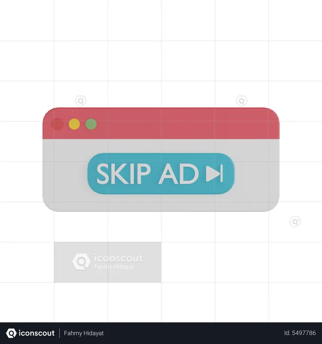 Web Advertisement  3D Icon