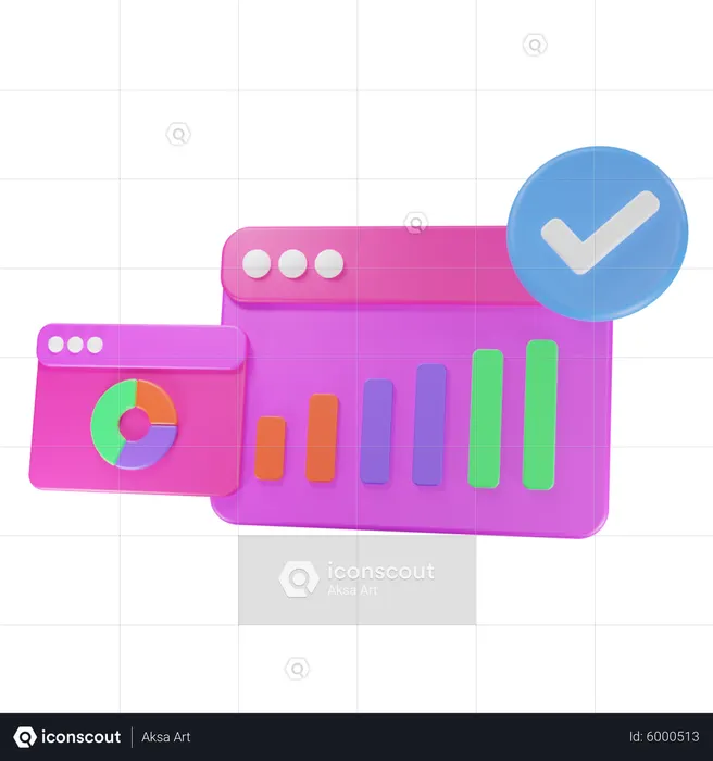 Web Analysis  3D Icon