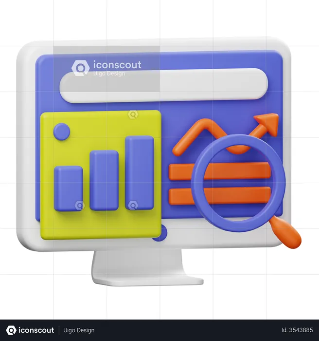 Web Analytics  3D Illustration