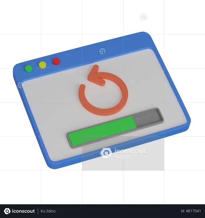 Web Backup  3D Icon