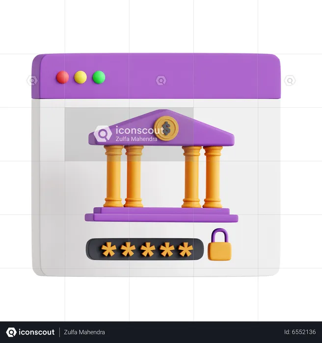 Web Banking  3D Icon