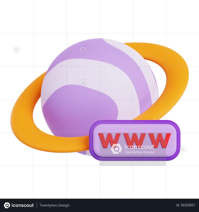 Web browser  3D Icon