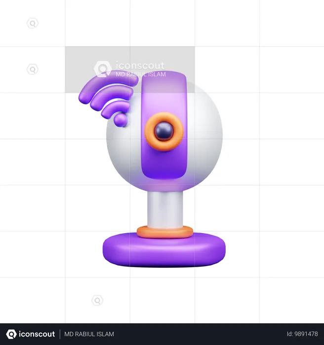 ウェブカメラ  3D Icon