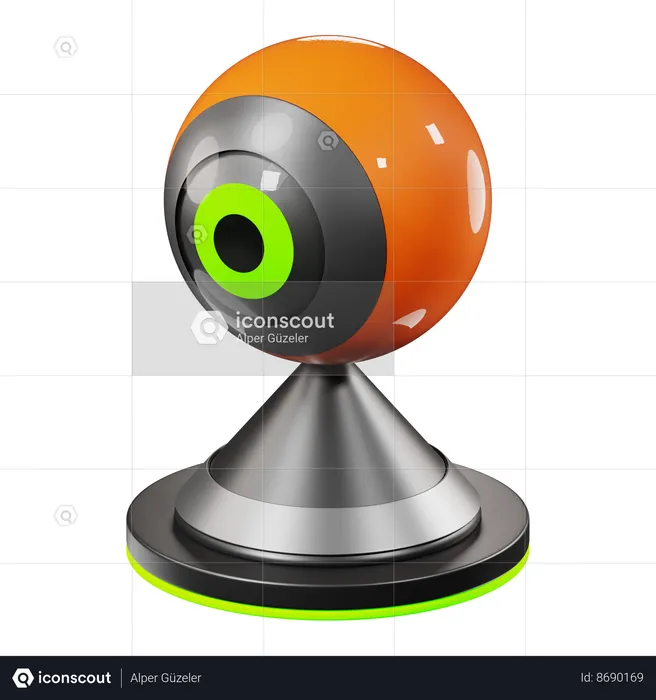 Web Cam  3D Icon