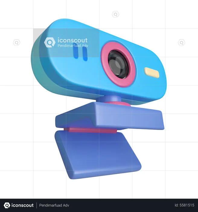 Web Cam  3D Icon