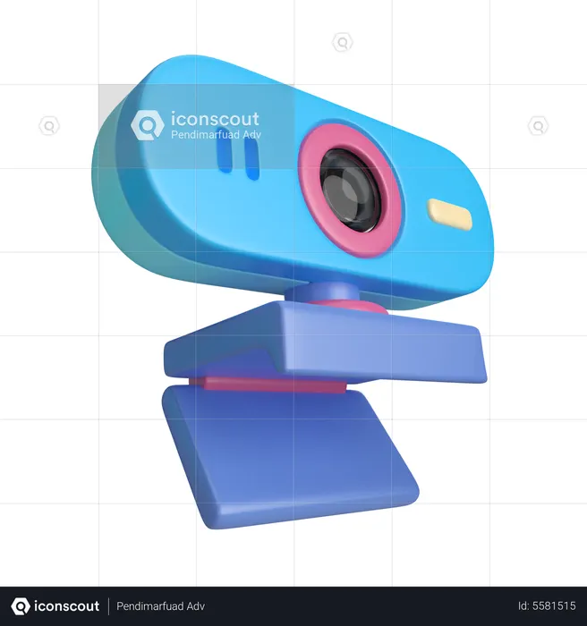 Web Cam  3D Icon