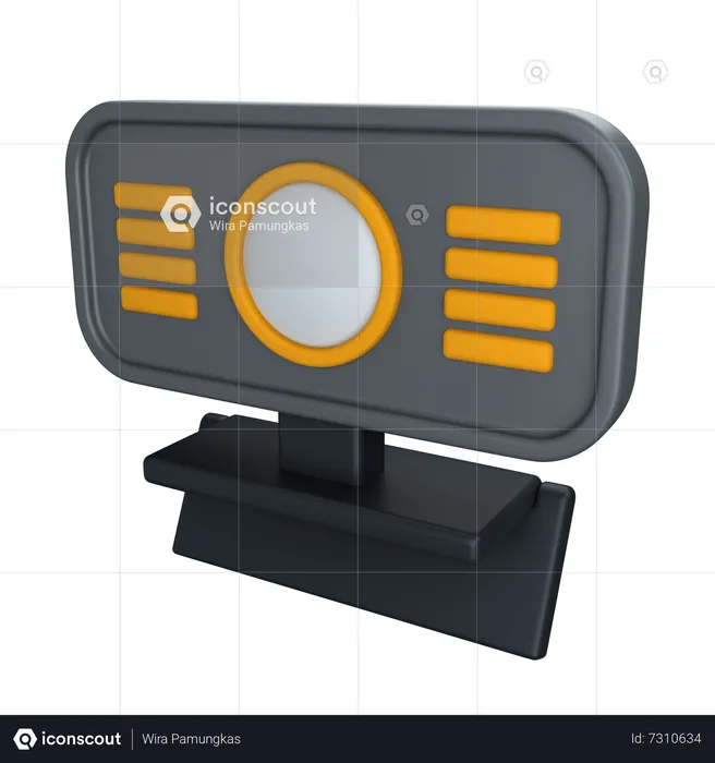 Web Cam  3D Icon
