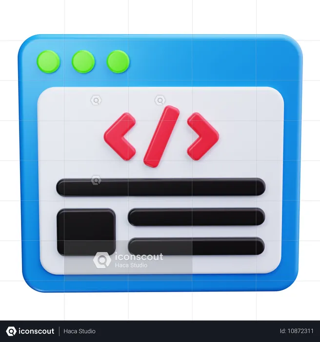 웹코딩  3D Icon