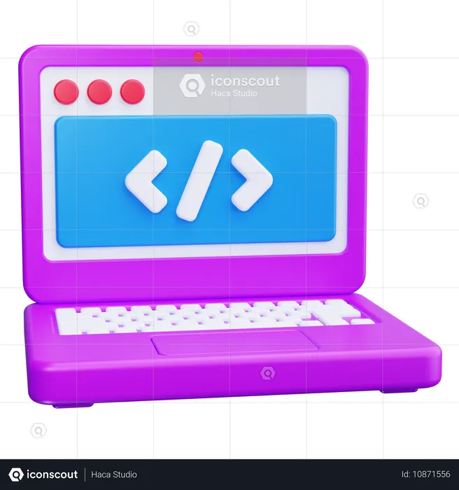 Web Coding  3D Icon