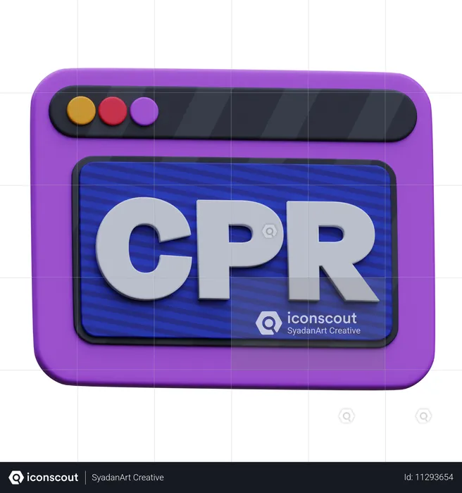 RCP na web  3D Icon