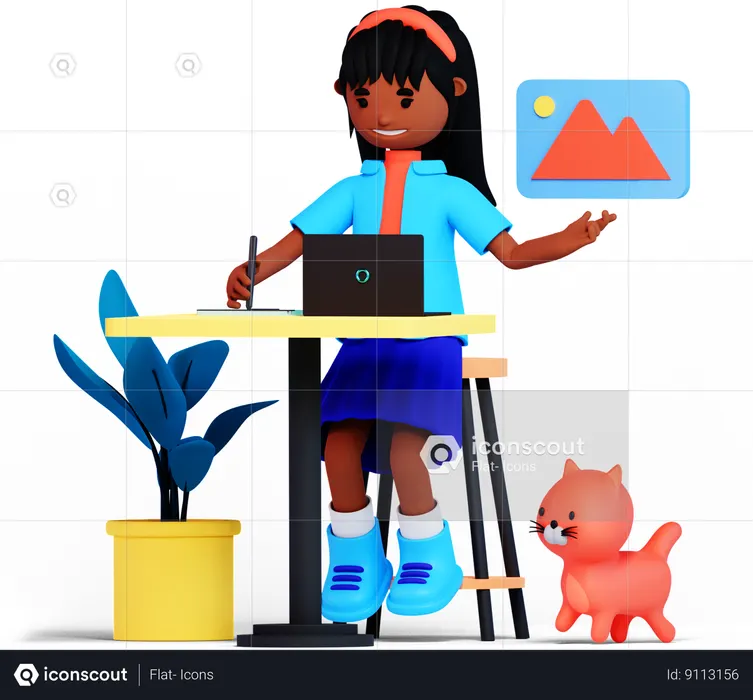 Web Design  3D Icon