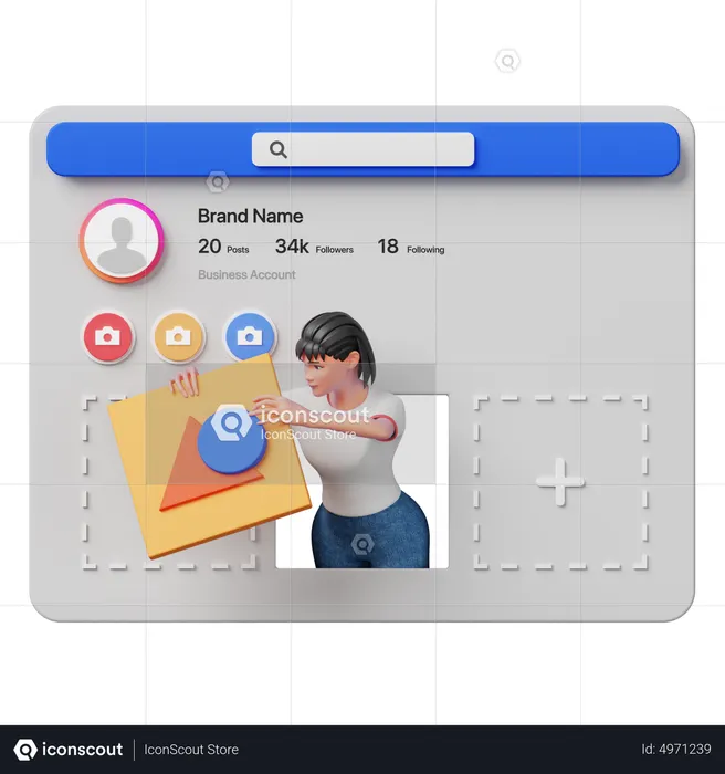 Web Design  3D Illustration