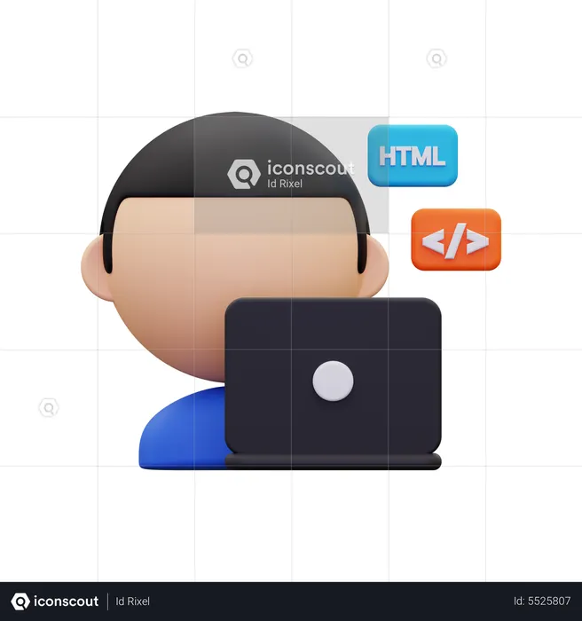 Web Developer  3D Icon
