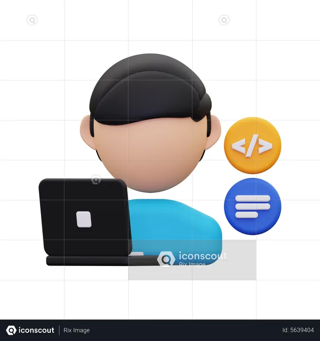 Web Developer  3D Icon
