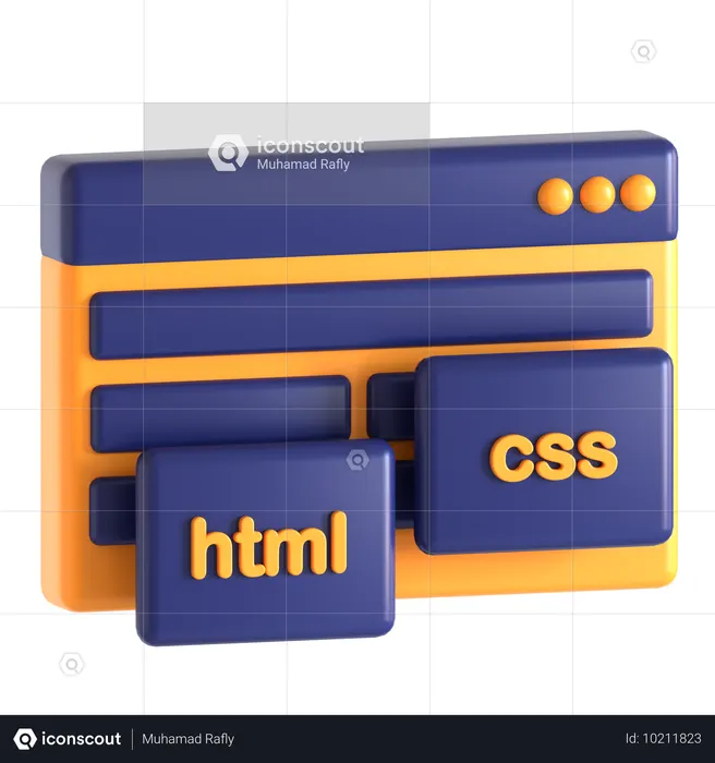 Web Development  3D Icon