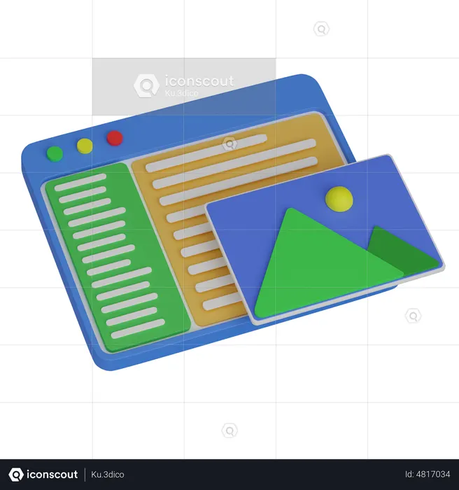 Web Development  3D Icon