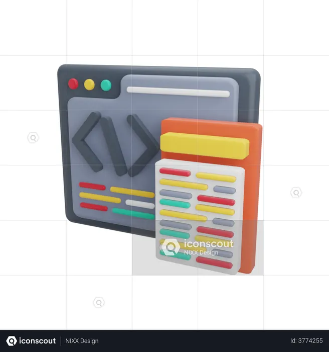 Web Development  3D Illustration