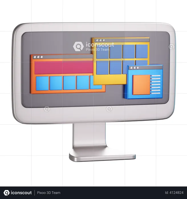 Web Development  3D Illustration