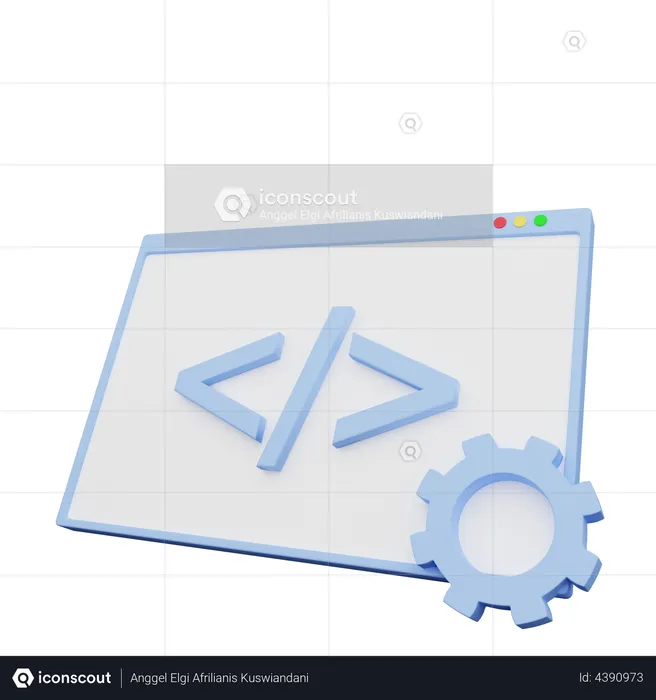 Web Development  3D Illustration
