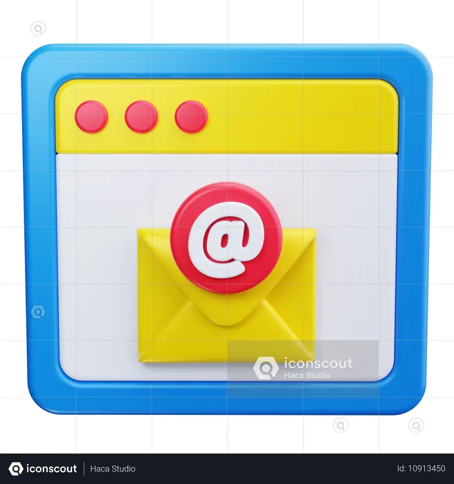 Web-E-Mail  3D Icon