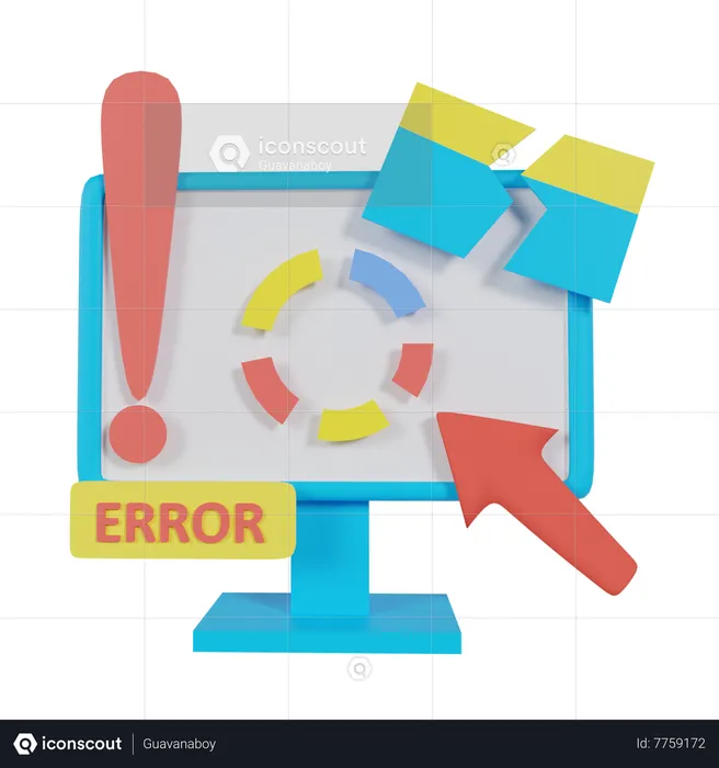 Web Error  3D Icon