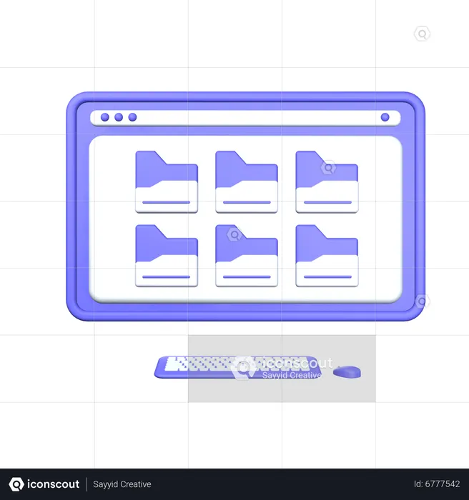 Web Folder  3D Icon