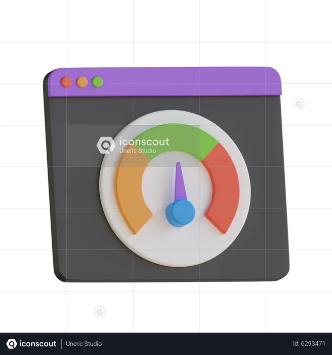 Webgeschwindigkeit  3D Icon