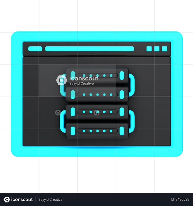 Web hosting  3D Icon