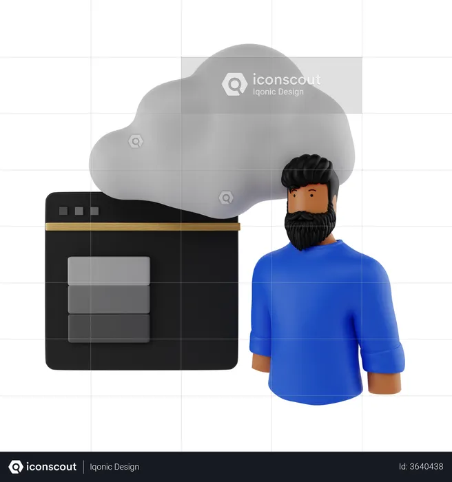 Web Hosting  3D Icon