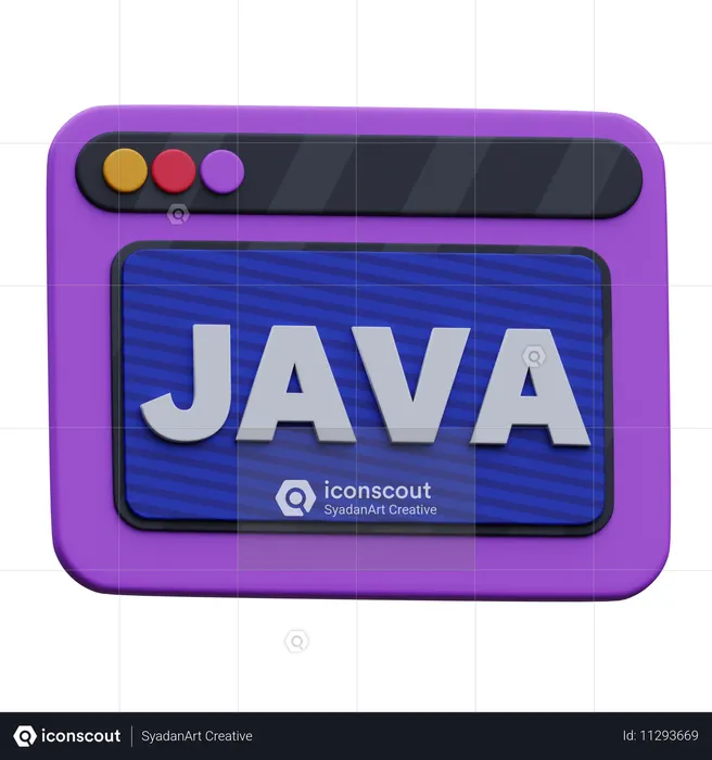 Web Java  3D Icon
