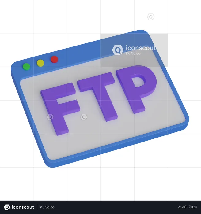 Web Layout Ftp  3D Icon