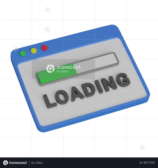 Web Loading  3D Icon
