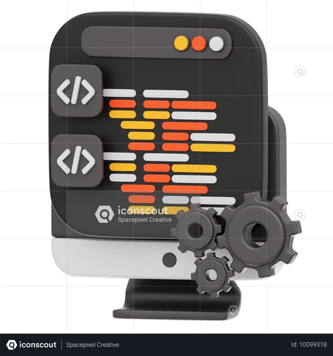 Web Maintenance  3D Icon