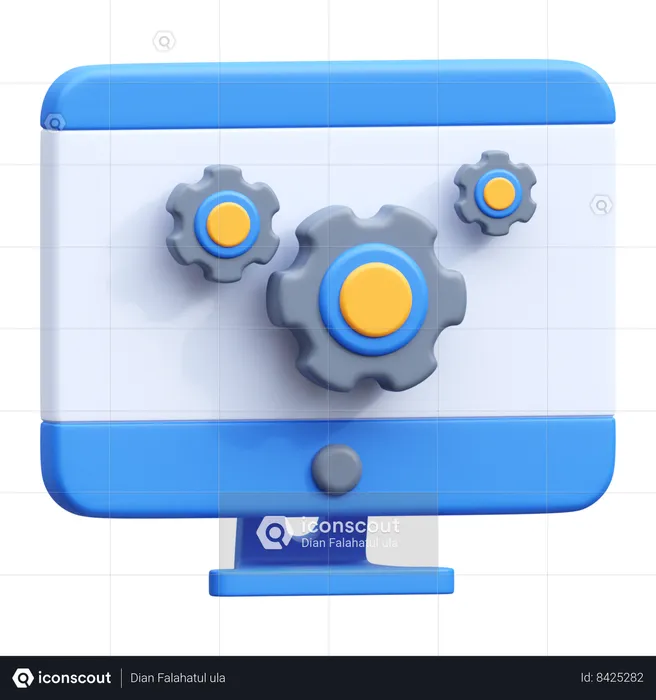 Web Maintenance  3D Icon