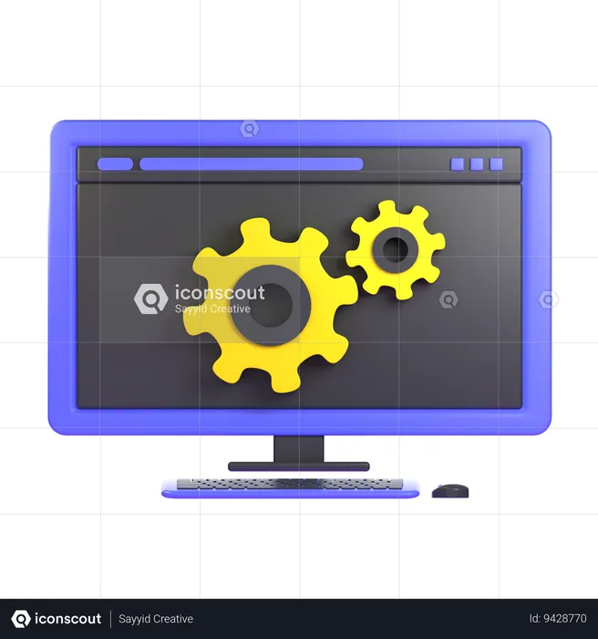 Web Maintenance  3D Icon