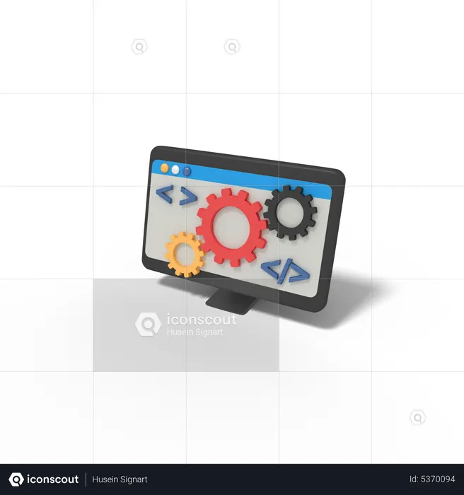 Web Maintenance  3D Icon