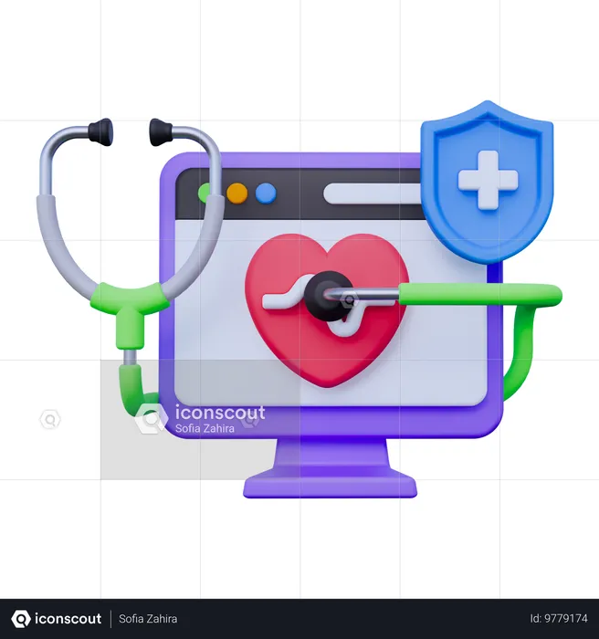 Rede médica  3D Icon