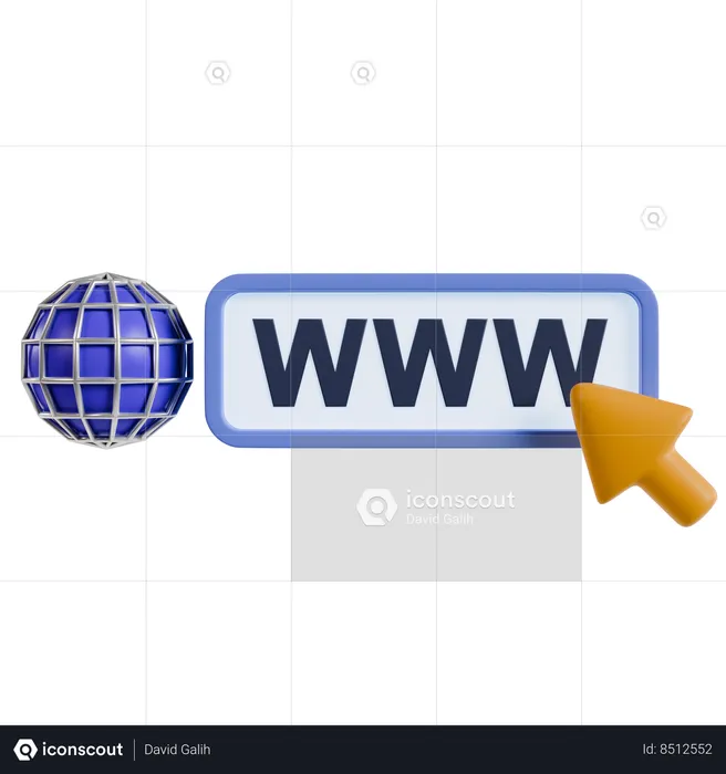 Web Navigation Iconography  3D Icon
