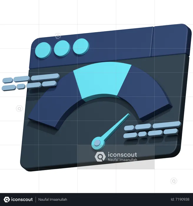 Web Performance  3D Icon