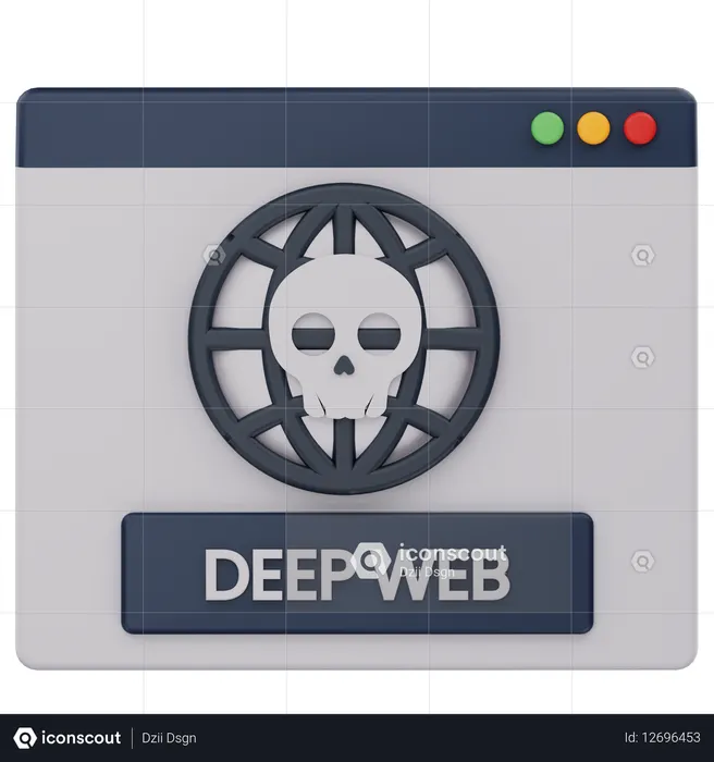 Red profunda  3D Icon