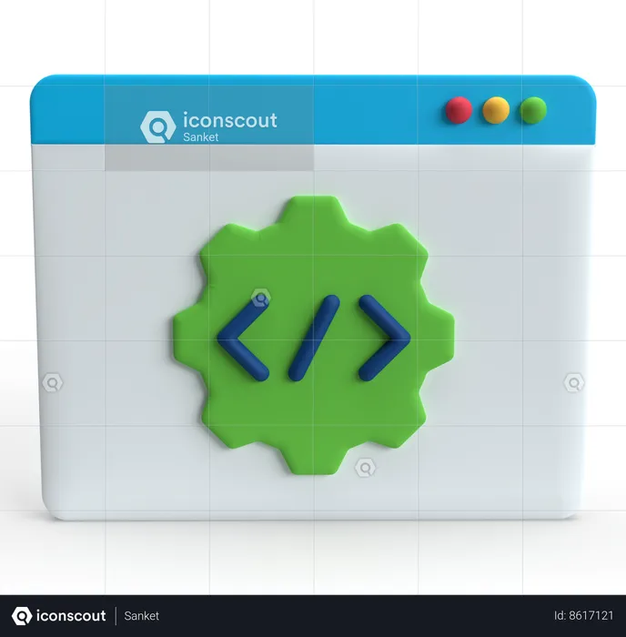 Web Program  3D Icon